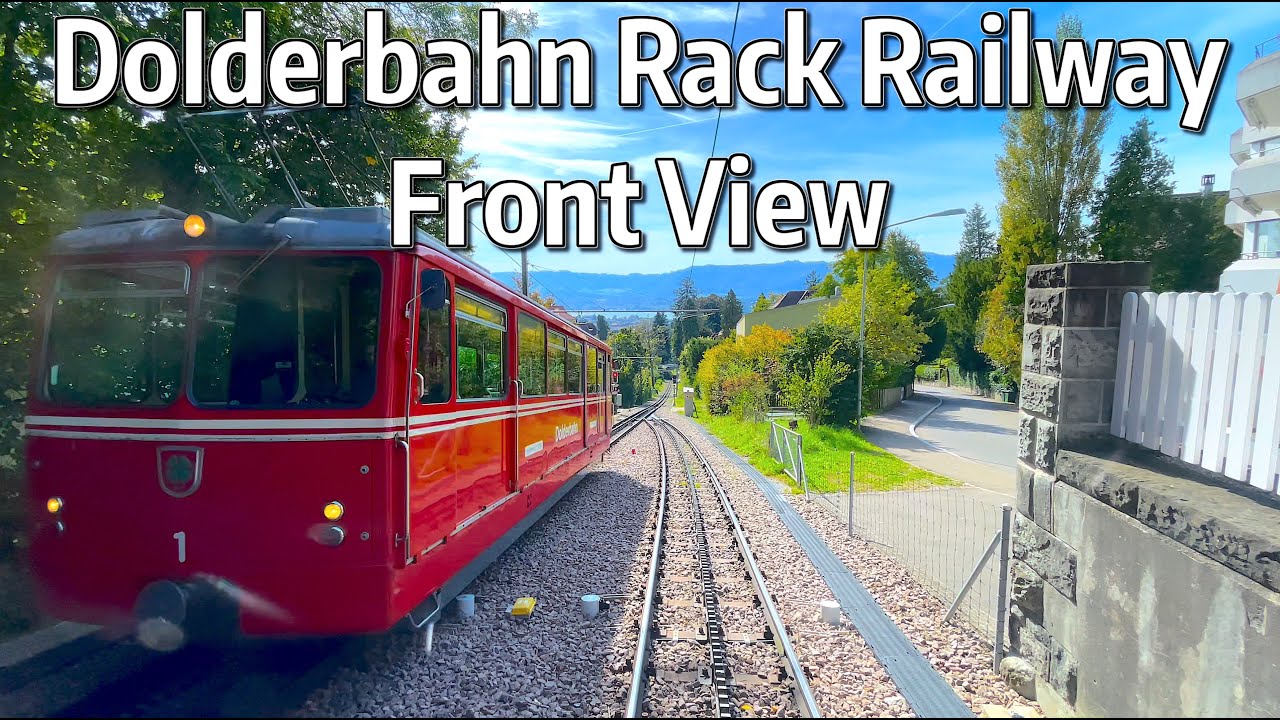 ⁴ᴷ⁶⁰ Driver's View of the Dolderbahn Rack Railway in Switzerland