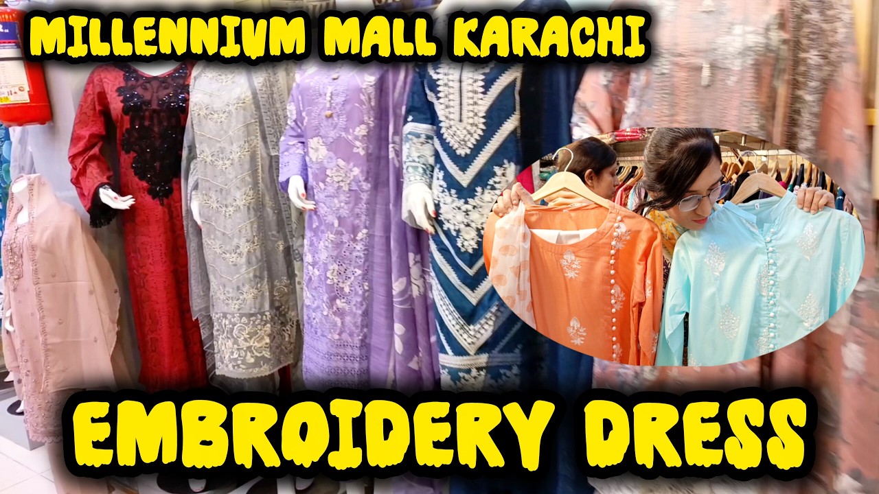 Shopping At Millennium Mall| Eid Shopping Vlog| Millennium Mall Karachi| Embroidery Dress| Noshi Naz