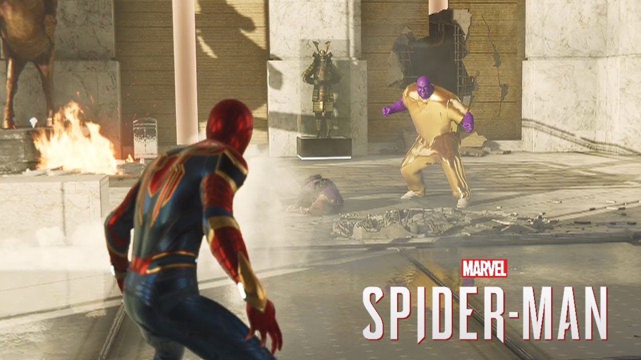 Marvel's Spider-Man 2: Thanos vs Spider-Man Avengers Infinity War (Spider-Man PS4 Mods)