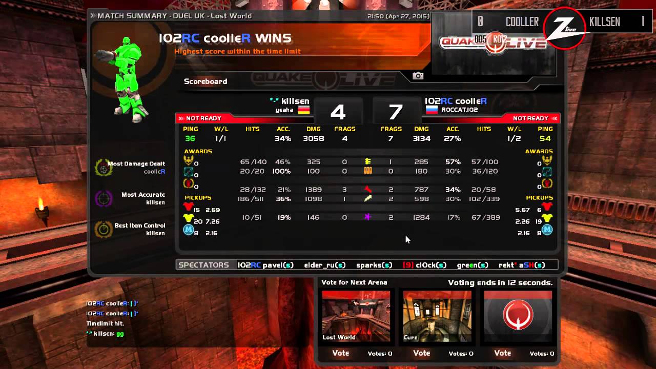 125FPS.com Season #23 - Playoffs (BO5):  Cooller vs K1llsen