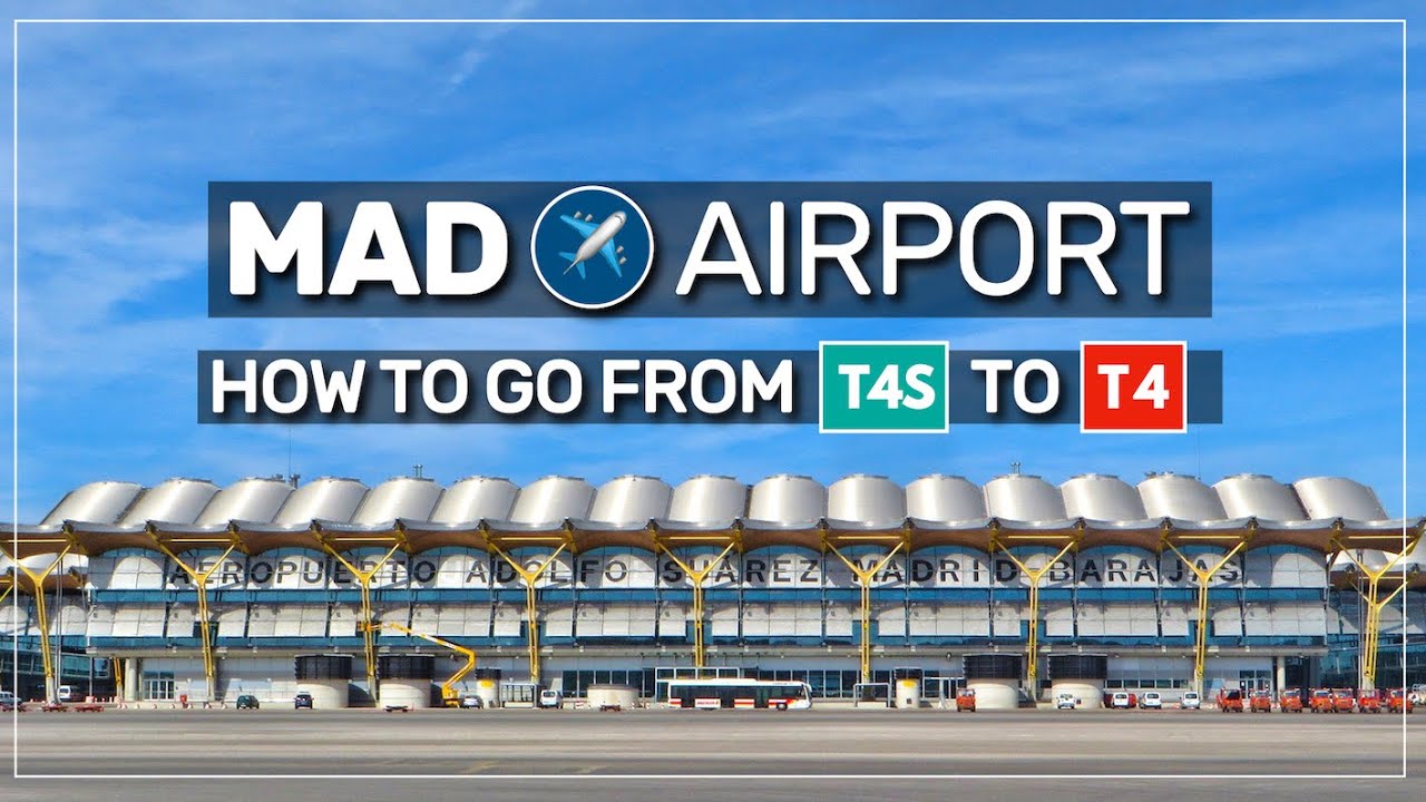 ➤ how to go from T4S to T4 at Madrid Barajas airport ✈️ #017