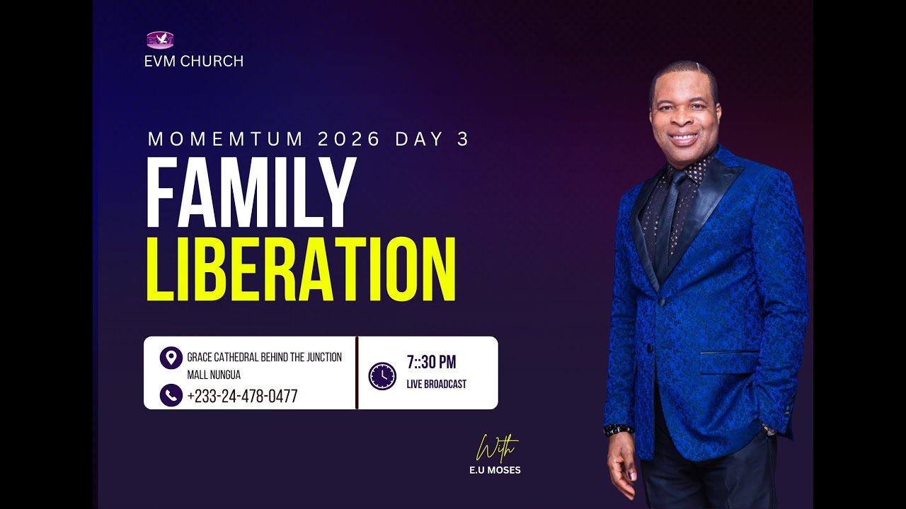 MOMENTUM 2026 || FAMILY LIBERATION DAY 3 WITH THE PROPHET || E.U MOSES || EVM CHURCH || 27-1-2026