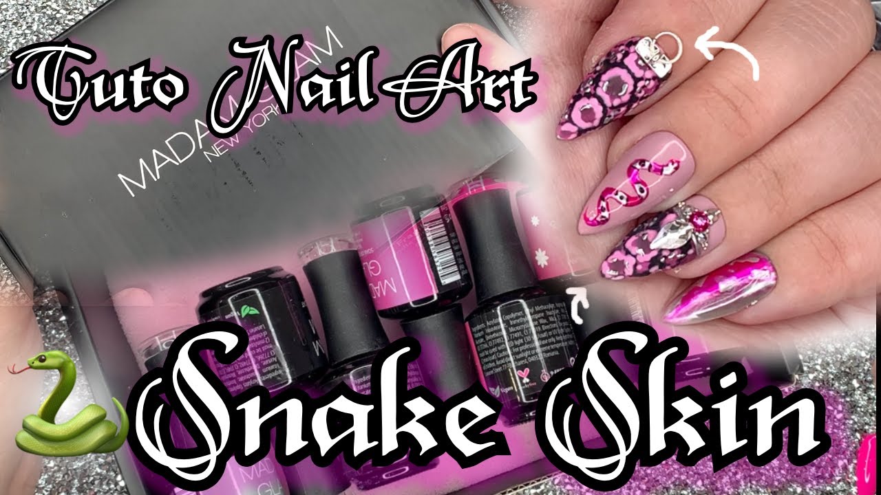 TUTO NAIL ART : PEAU DE SERPENT 🐍 + REVIEW Madam Glam (VEGAN & CRUALITY FREE BRAND)