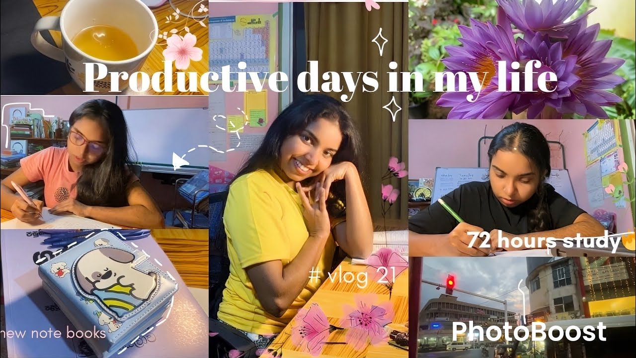 Productive days in my life💜🍃|study vlog📚 |72hrs🔥|  shopping 🛍️ @DivyanjaliGamage 