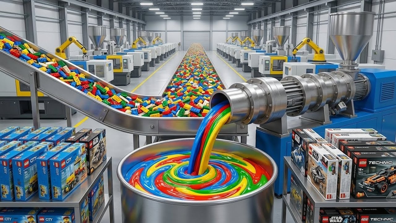 How LEGO Bricks Are REALLY Made 🧱 Full Factory Process