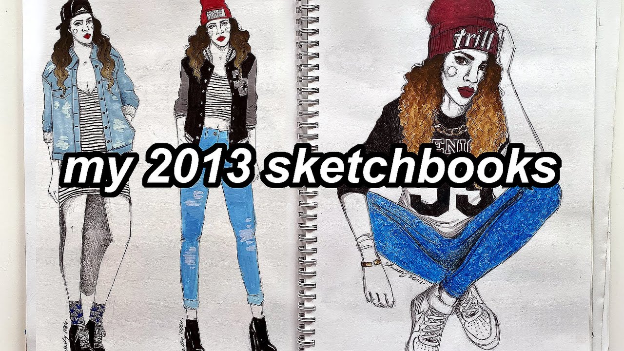 FLIPPING THROUGH MY 2013/14 SKETCHBOOKS.... wow 😳