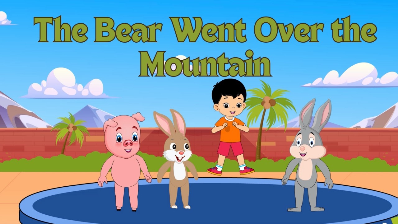 The Bear Went Over the Mountain | MellyKidsTv  | Nursery Rhymes & Kids Songs | #mellykidstv
