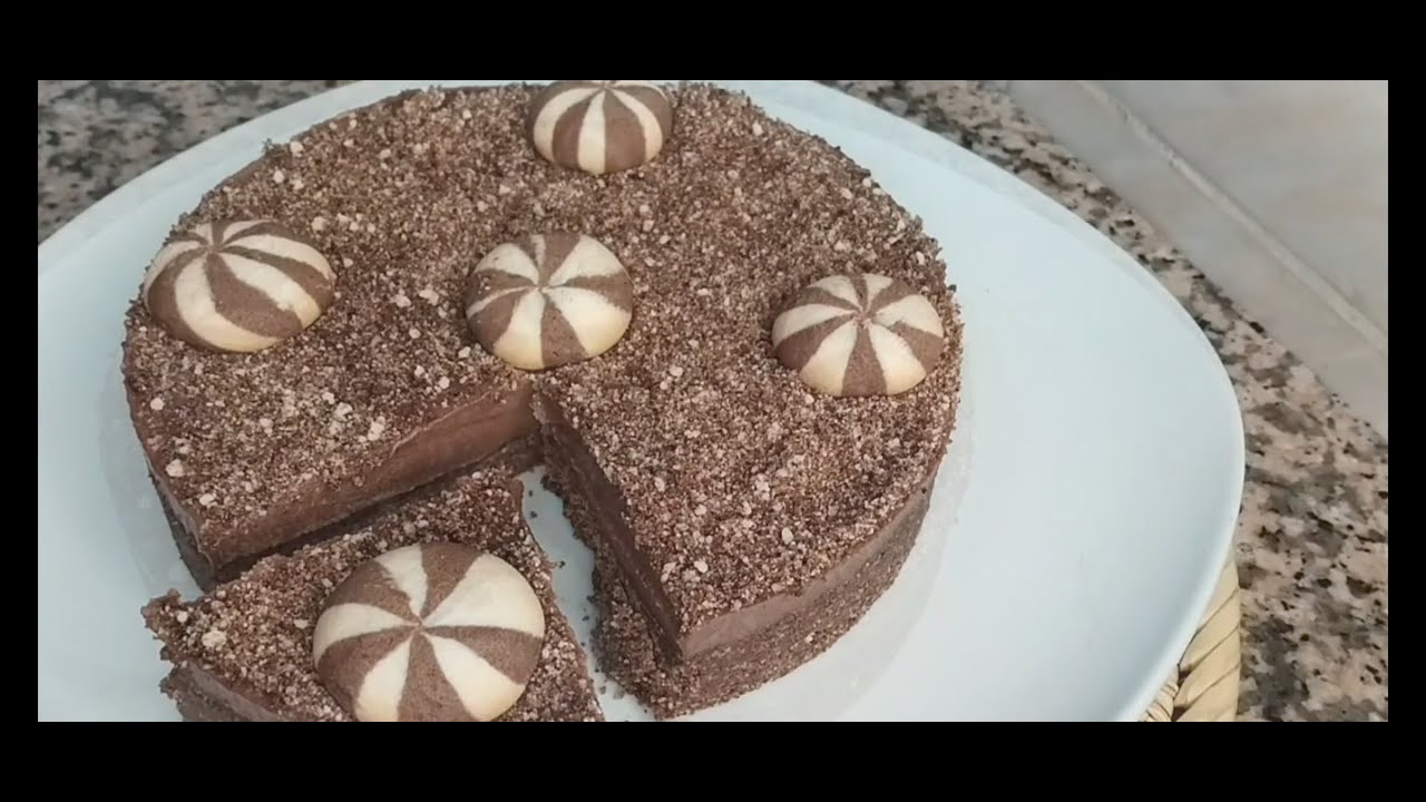 تشيز كيك🎂بالشوكولا وبسكويت kool بطريقة سهلة وسريعة بنين بزاف