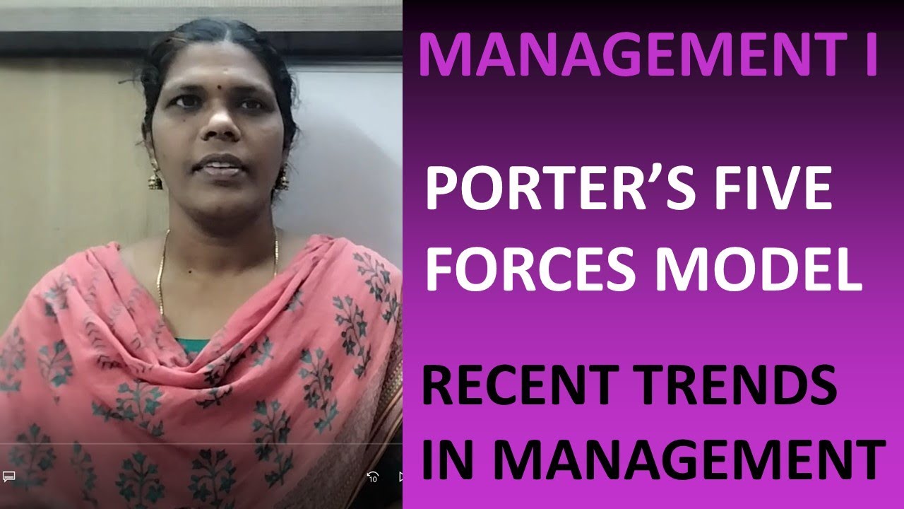 PORTERS FIVE FORCES MODEL | RECENT TRENDS IN MANAGEMENT | MICHEL PORTER | VHSE MANAGEMENT