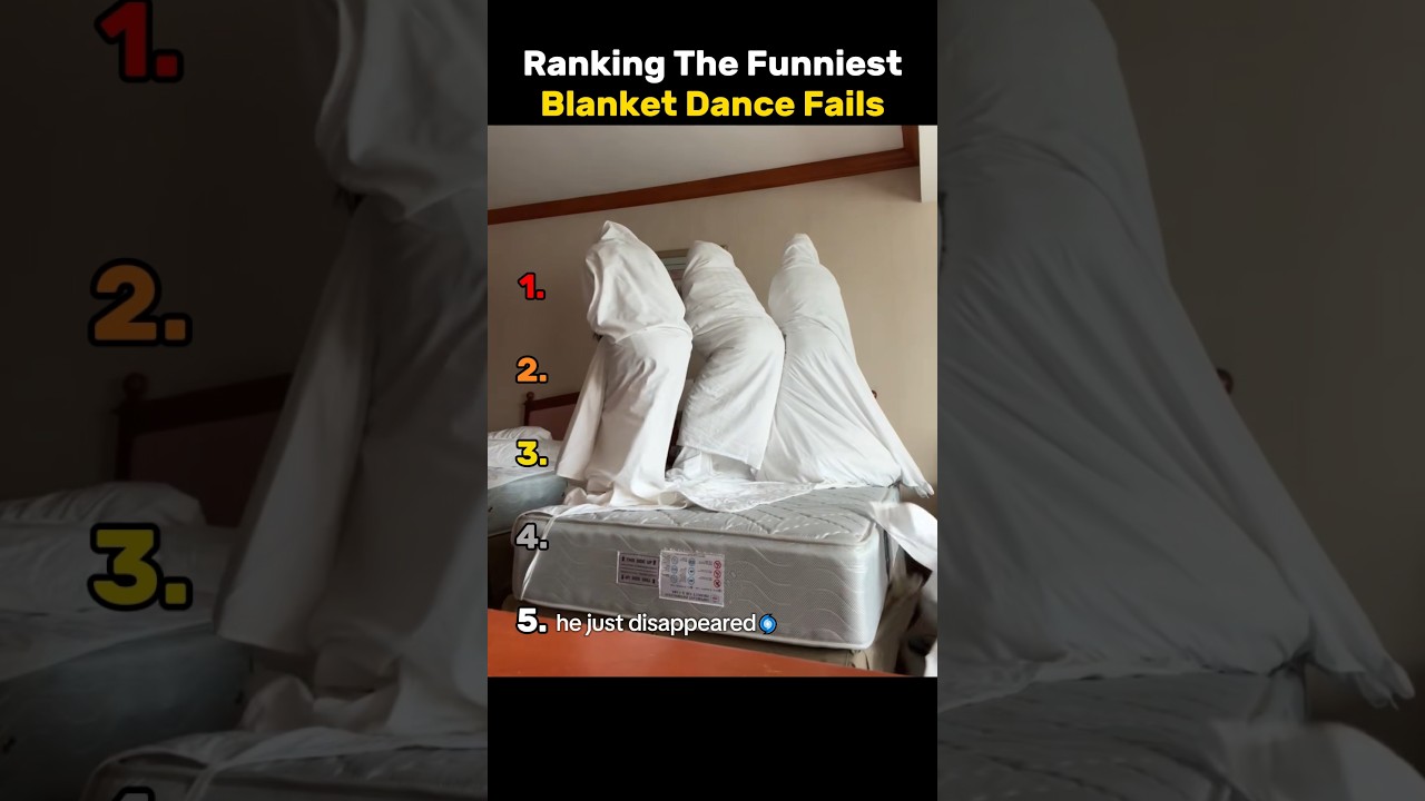 Ranking the Funniest Blanket Dance Challenge Fails 💃🤣 #funny