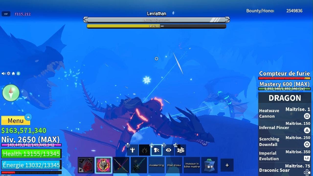 Bloxfruit | 3 Dragons + Yeti & Rumble VS Leviathan + [Leviathan Heart] 🔥🔥