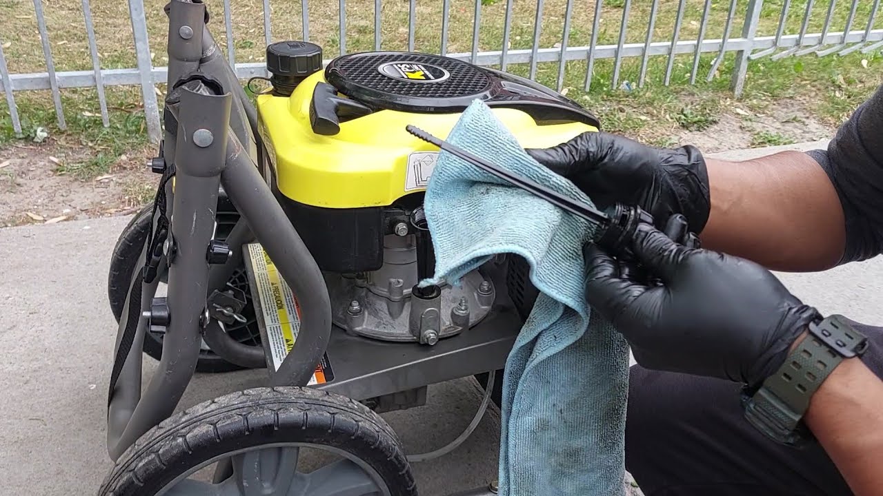 Como cambiar aceite de la Karcher KPS 196cc💧💧