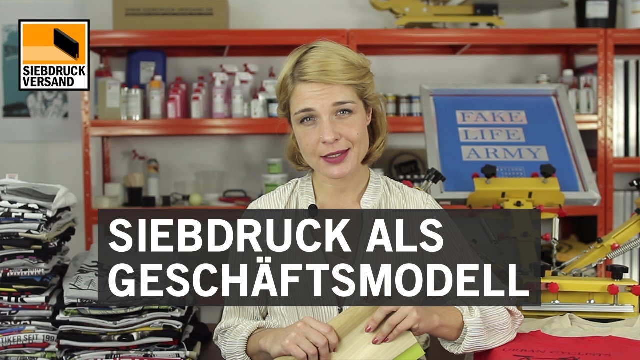 Siebdruck als Geschäftsmodell - Geld verdienen mit Textildruck