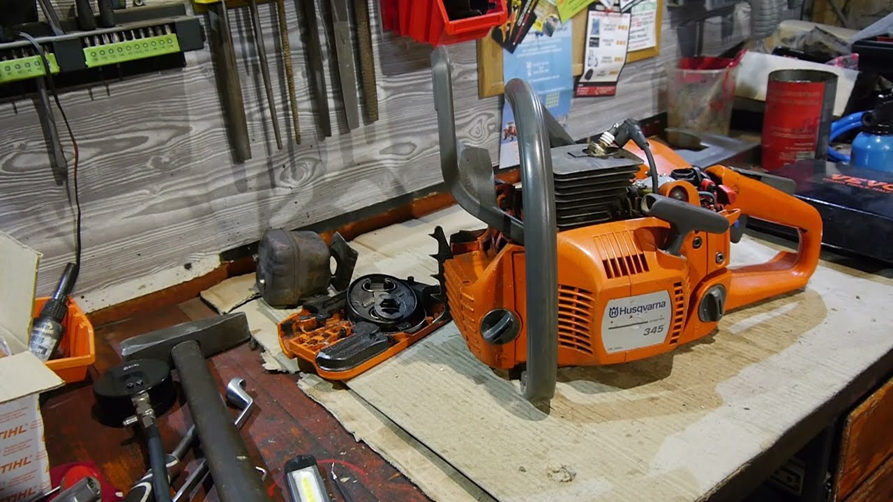 #rpgarażowo . Husqvarna 345. Kilka sł&oacute;w, o diagnostyce Cylindra , tłoka i badaniu szczelności.