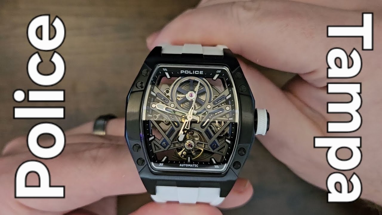 Police Tampa Watch PEWGR0082103 unboxing
