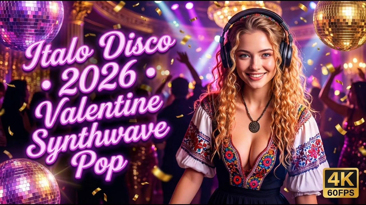 Italo Disco 2026 • Valentine Synthwave Pop | 80s Synthpop Disco Revival Slow Dance Mix 4K