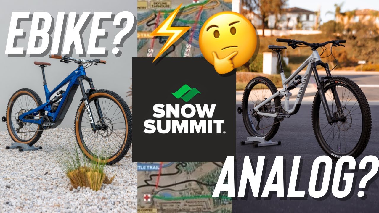 Ebike⚡️or Analog? @ snow summit bike park? Is the decoy 🦆 enough? Let’s find out!