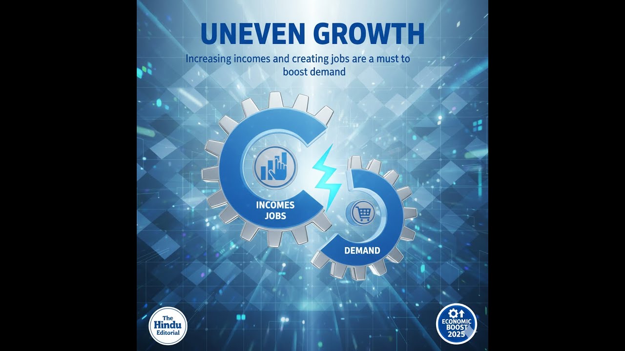 Uneven Growth in India: Why Job Creation & Income Boost Matter More Than GDP Numbers #trending #gk
