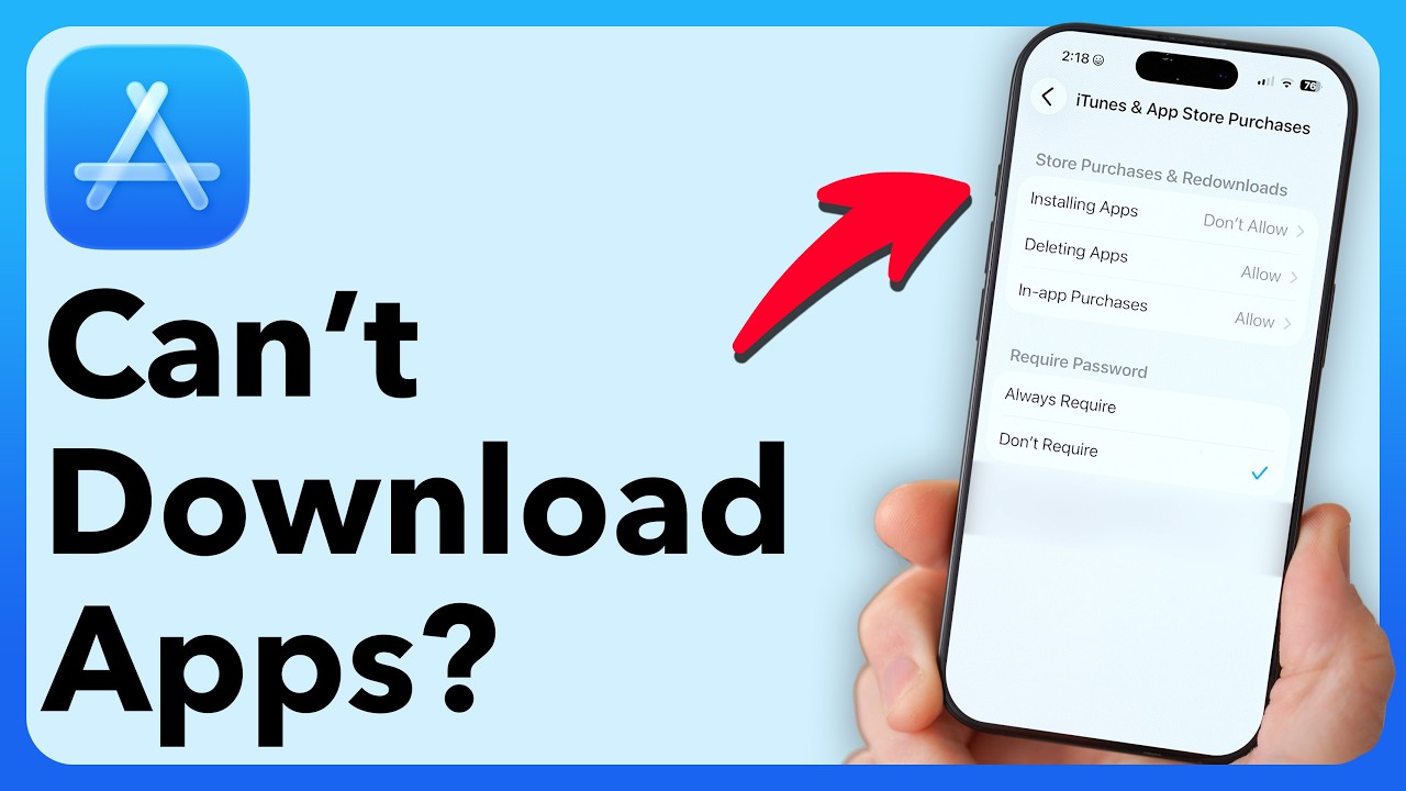 Посмотрите это, если не можете скачивать приложения на iPhone (простое решение)