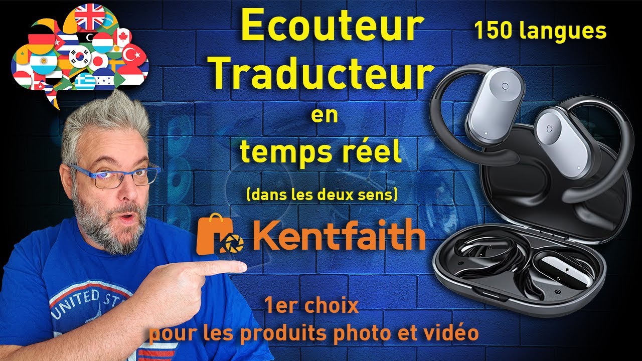 Test Écouteur Traducteur Instantané Kentfaith