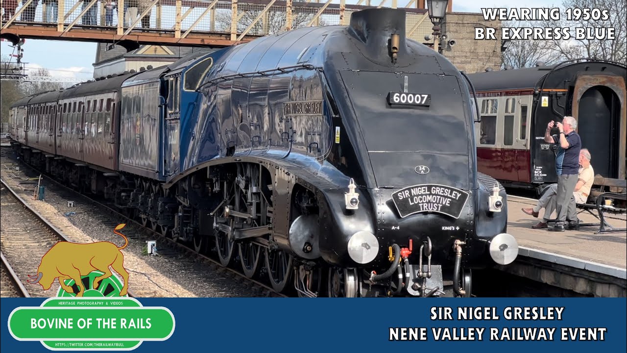 Sir Nigel Gresley at the Nene Valley Railway - 8th April 2023
