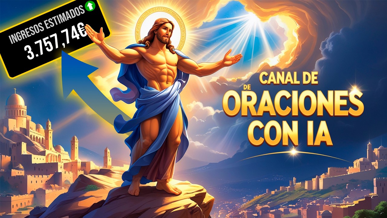 CANAL de ORACIONES CRISTIANAS con IA DE 4.000€ AL MES sin mostrar la cara automatizado para YouTube