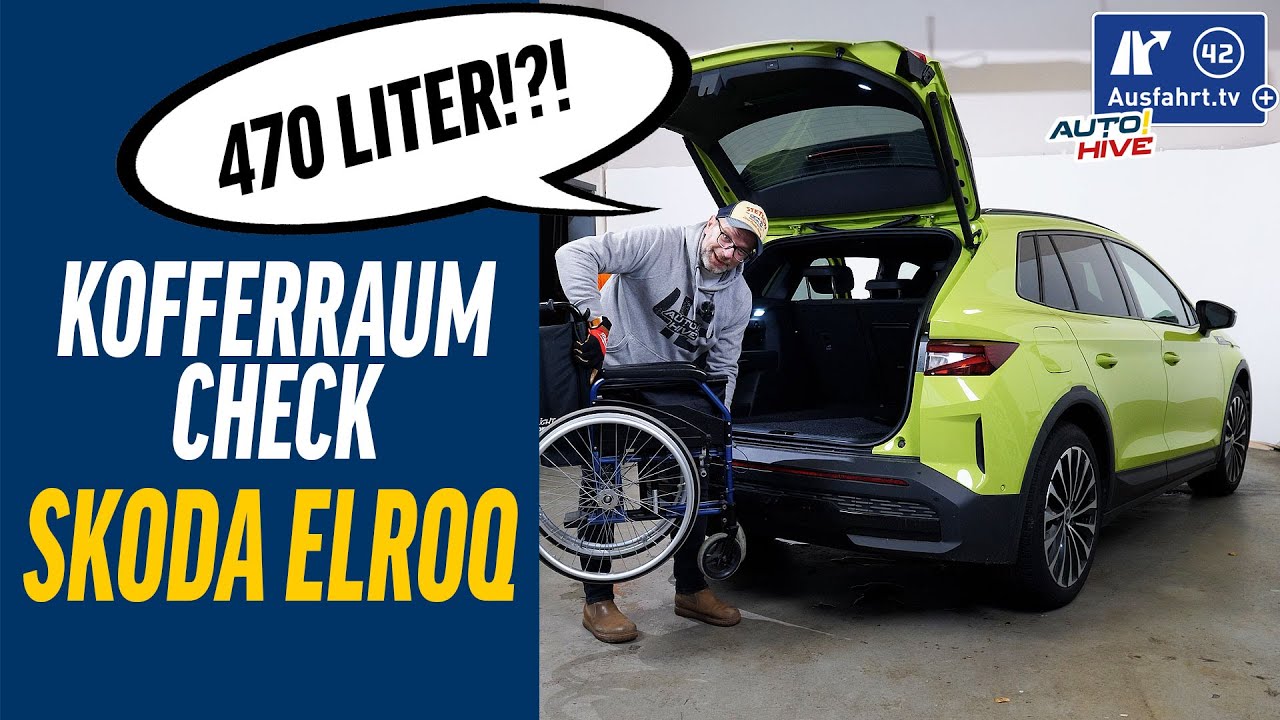 Kofferraum-Check: Skoda Elroq - was passt in den Kofferraum? Fahrrad? Leiter? Koffer? Taschen?