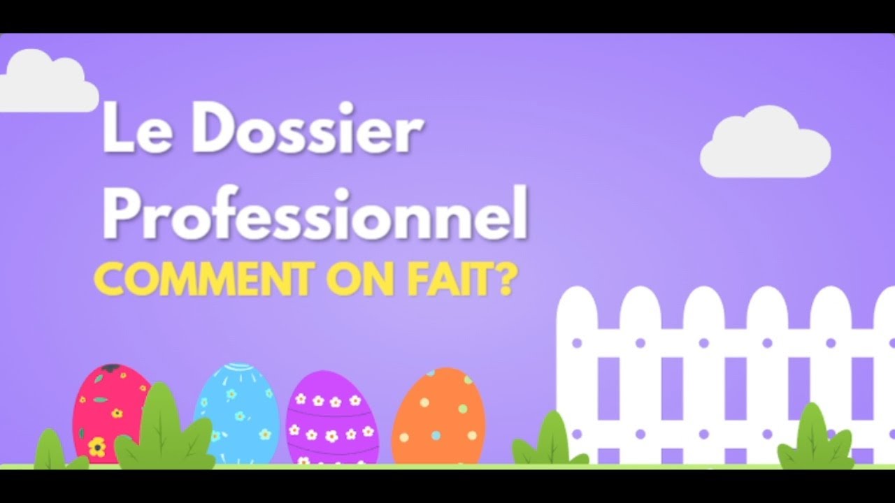 Le dossier professionnel (Formation FPA)