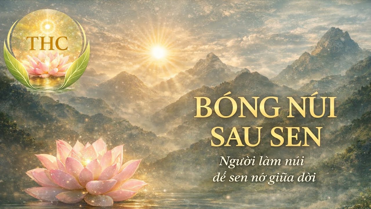 Bóng núi sau sen