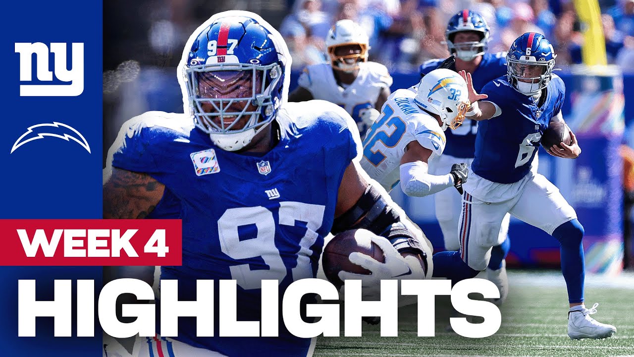 Highlights: Giants vs. Chargers | Week 4 | New York Giants