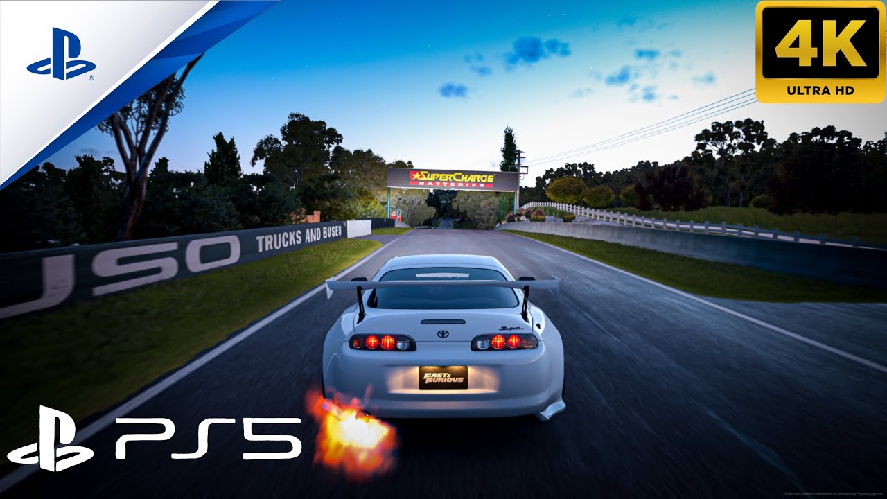 4K Insane Flamethrower Toyota Supra! Gran Turismo 7 Gameplay 