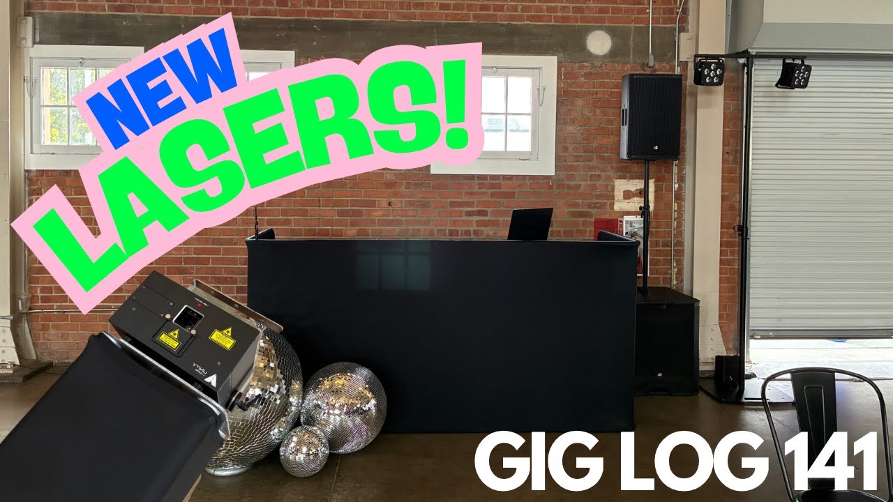 GIG LOG 141 | NEW LASERS - UNITY RAW 10W | SMALL CROWD + HUGE ROOM