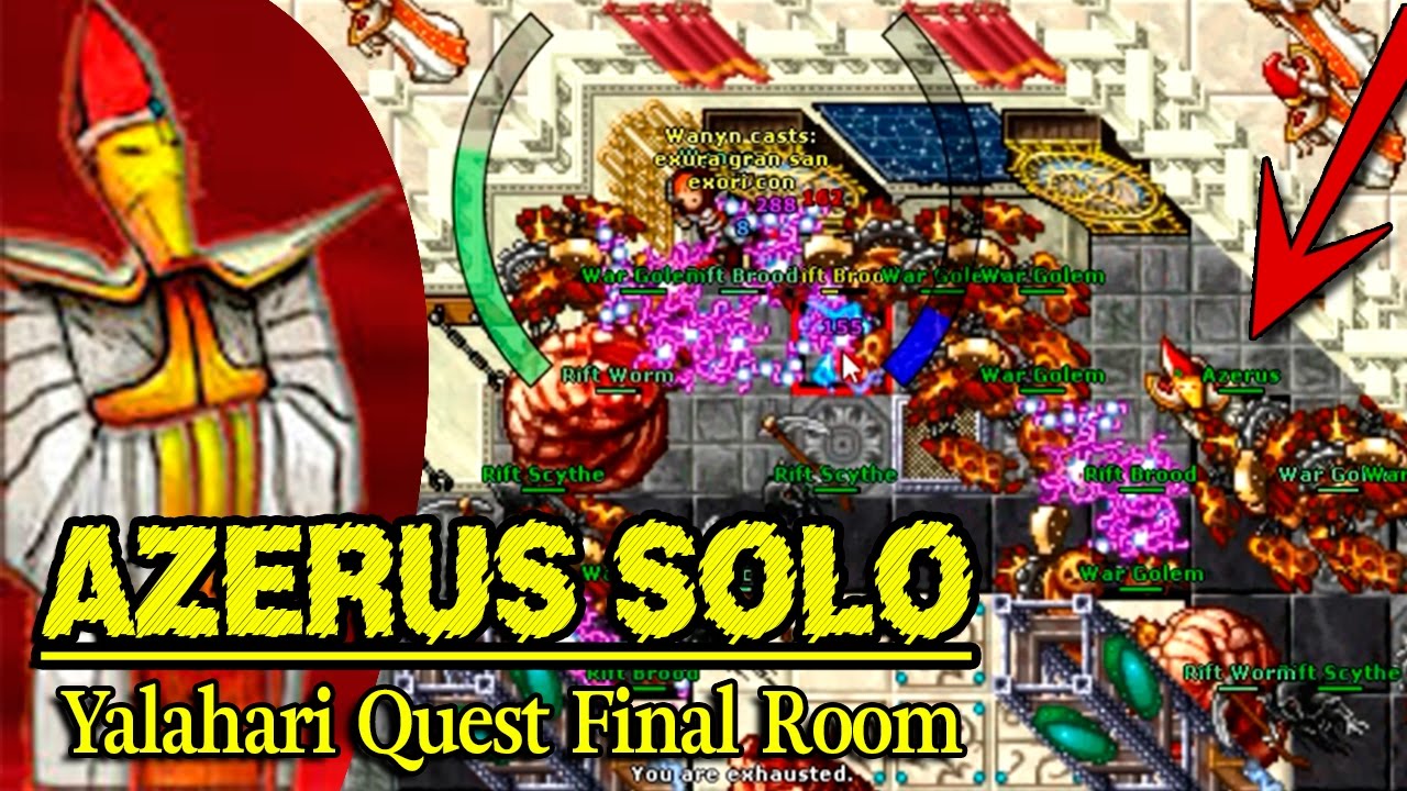 [Tibia]~ Yalahar Quest Final Room SOLO (Azerus) - RP 267