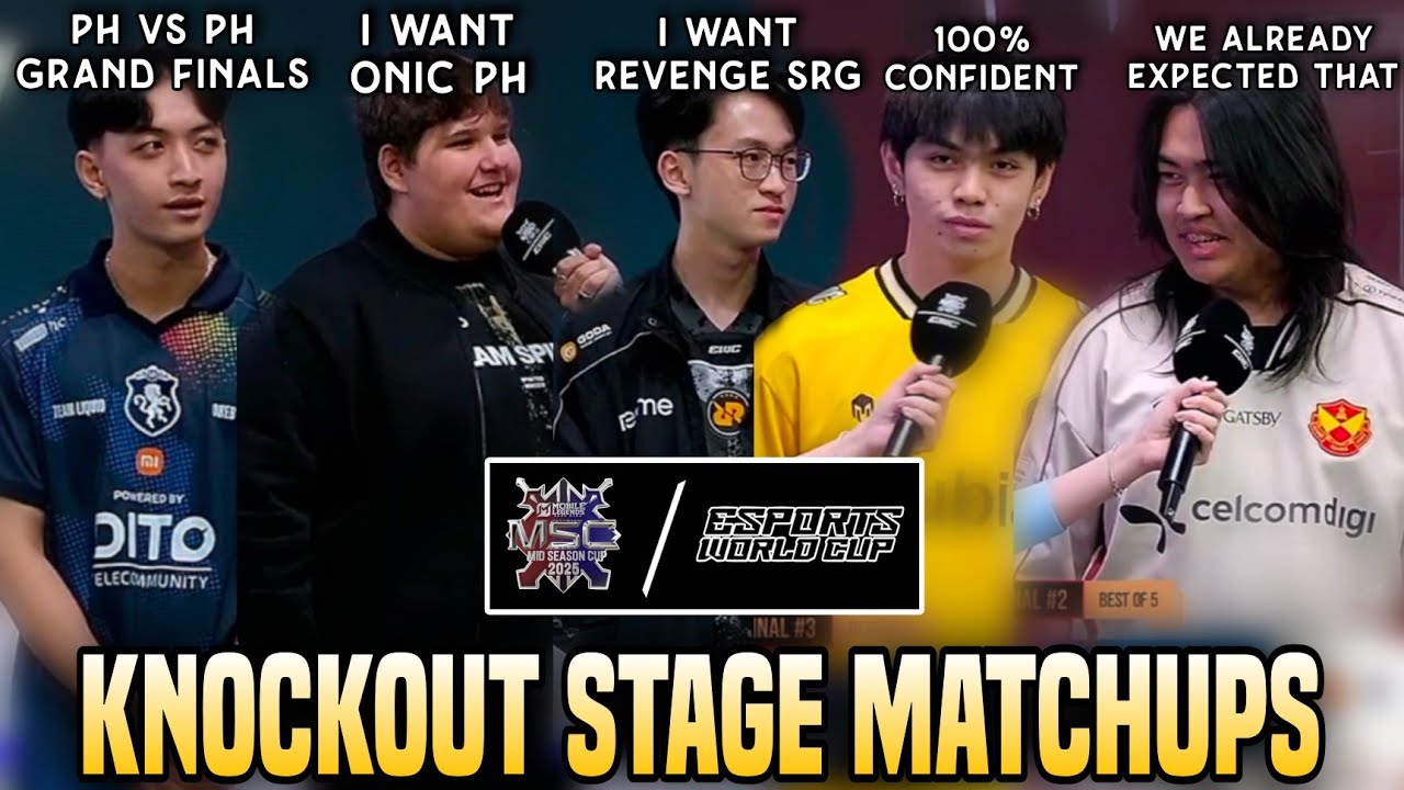 HERE ARE THE MATCHUPS FOR THE MSC 2025 KNOCKOUT STAGE...😱😱😱