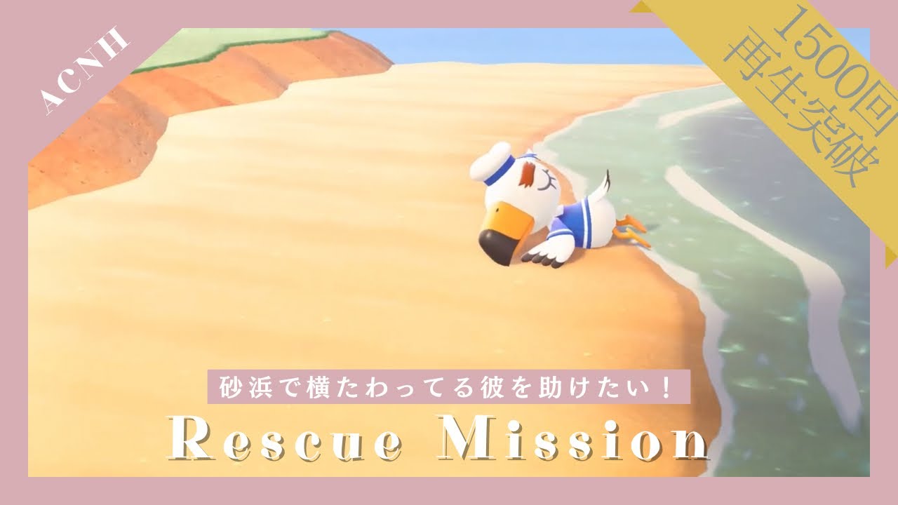 砂浜にいる彼の方を救出せよ！🚢【あつ森】