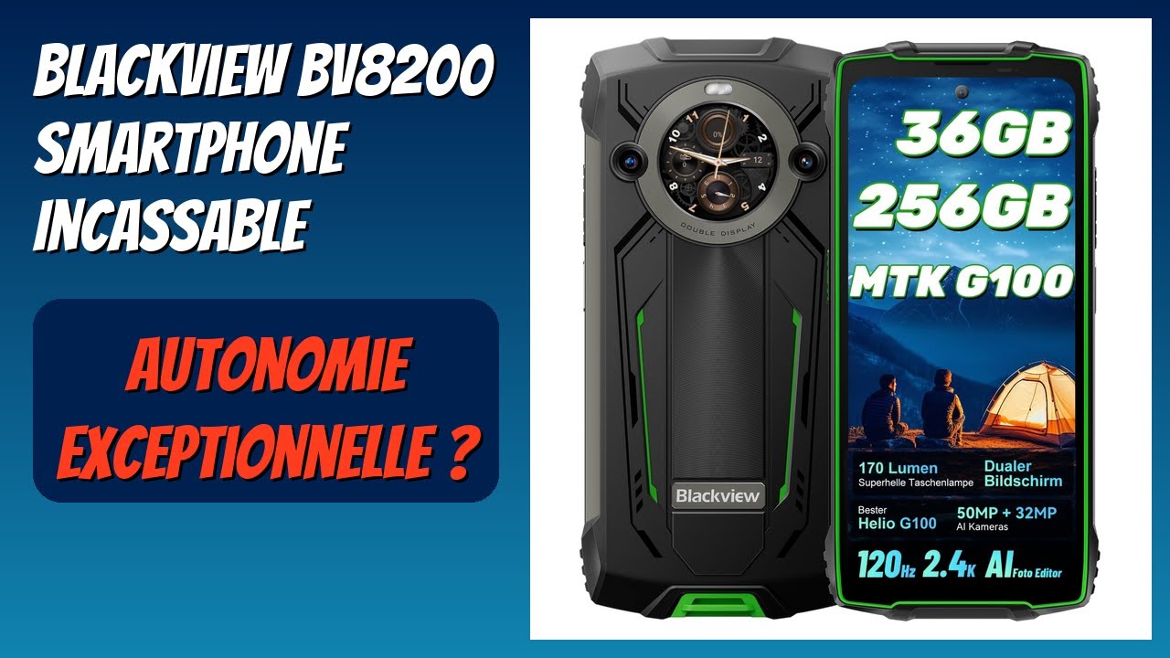 AVIS (2025) : Blackview BV8200 Smartphone Incassable. DÉTAILS