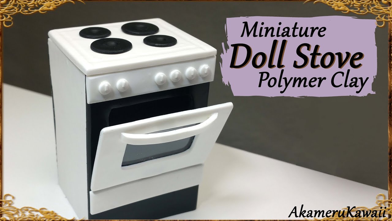 Miniature Doll Stove - Polymer Clay Tutorial
