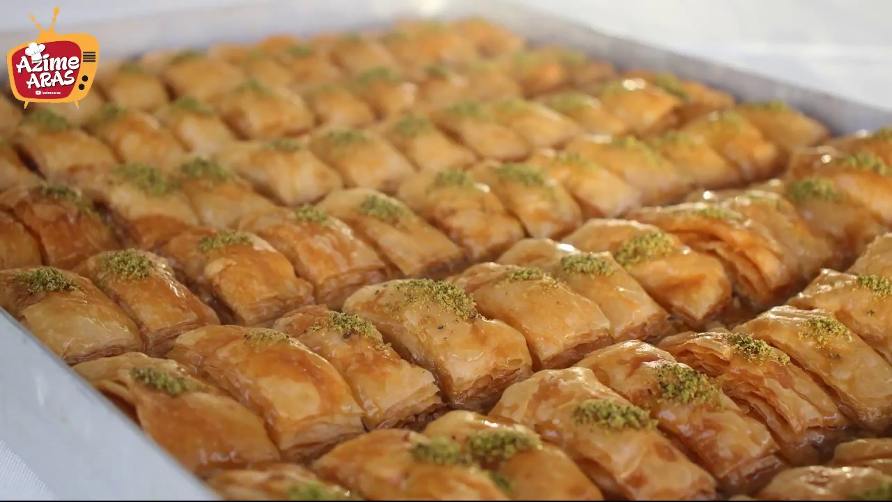 OKLAVA kullanmadan sadece 4 bezeyle kat kat BAKLAVA tarifi/Azime Aras