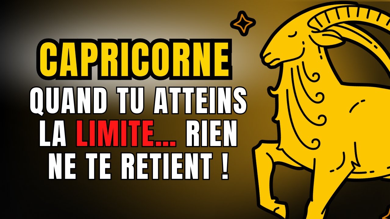 ♑ Les signes clairs que CAPRICORNE ne SUPPORTE PLUS quelqu’un.