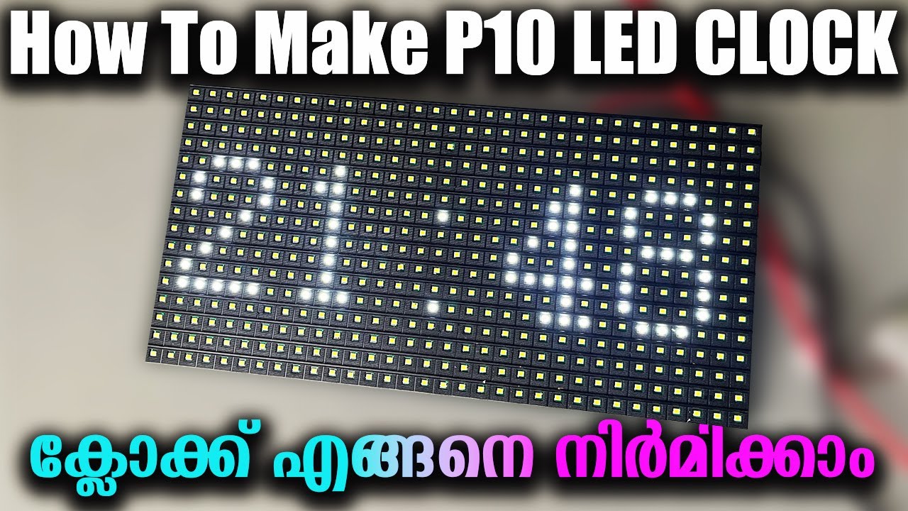 How to make Digital Clock using P10 Module | P10 Clock | Radiare Lightings