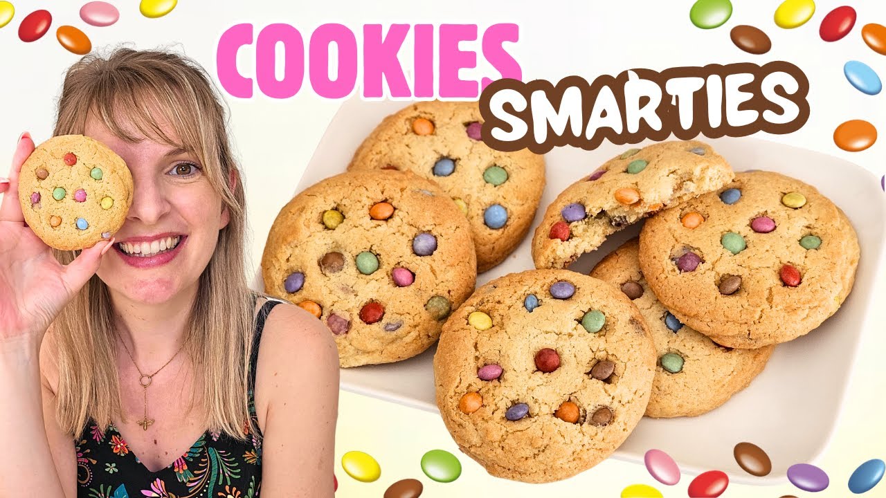 Cookies Smarties 💜💚🧡 Moelleux & Croustillants – On Adore !
