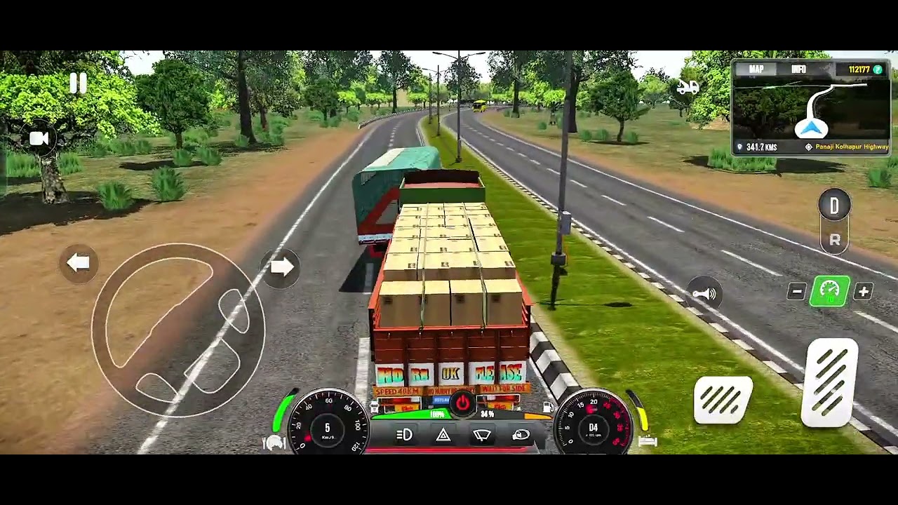 🚚 Railway Crossing Wait 🚦 | Train Passing Challenge | Truck Simulator Gameplay In Hindi