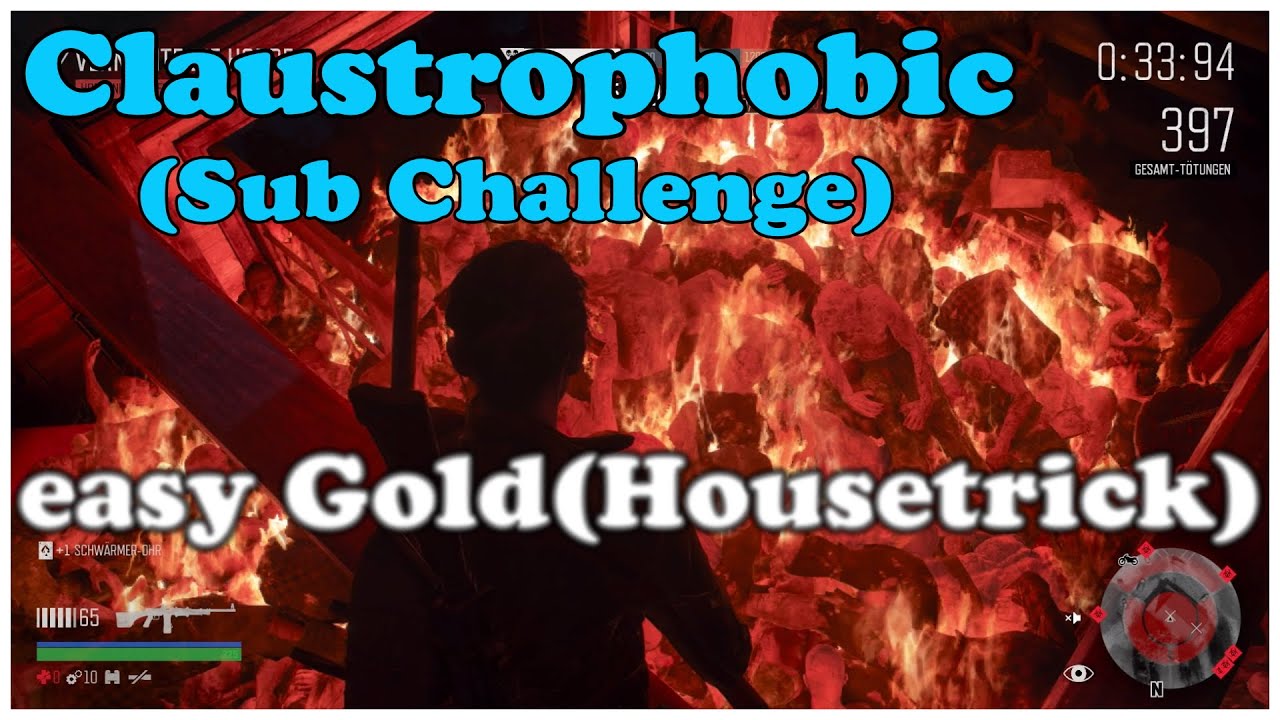 Days Gone Sub Challenge Claustrophobic easy Gold Rank Housetrick Horde Challenge Infested Week 7
