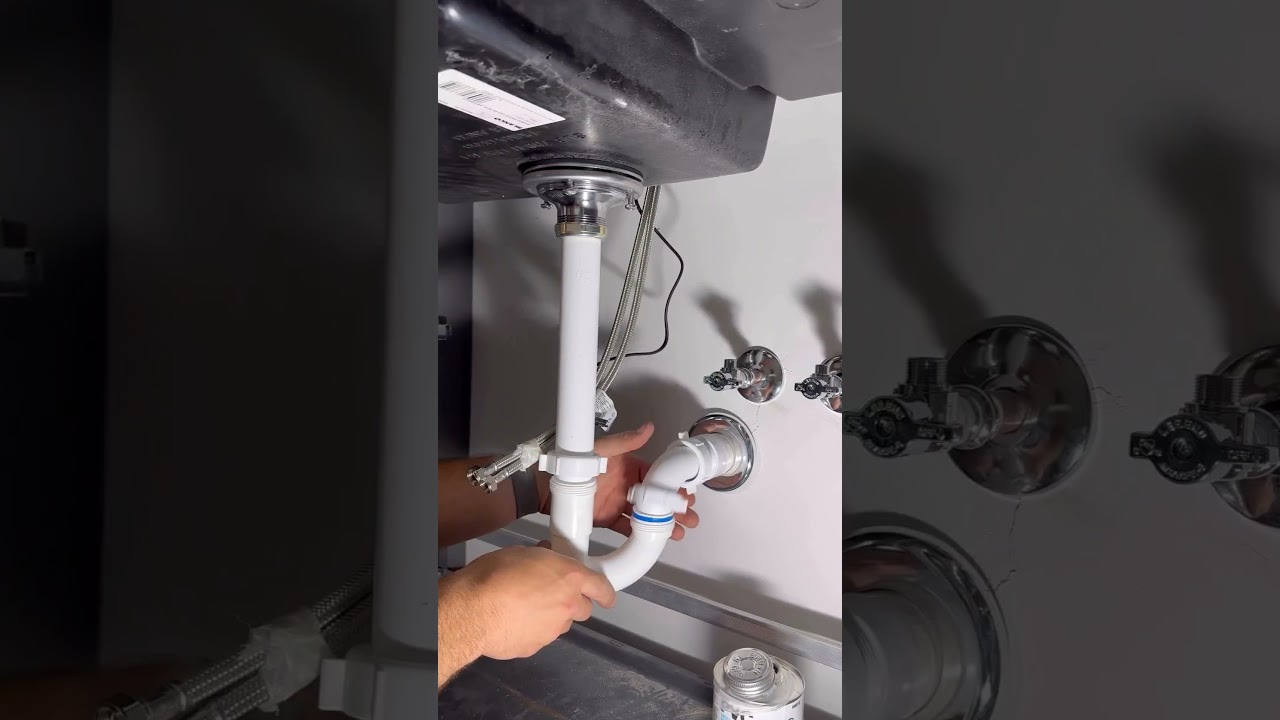 wash basin drainage pipe fitting with satisfied sounds #plumbers #plumbingfittings #pipefittings