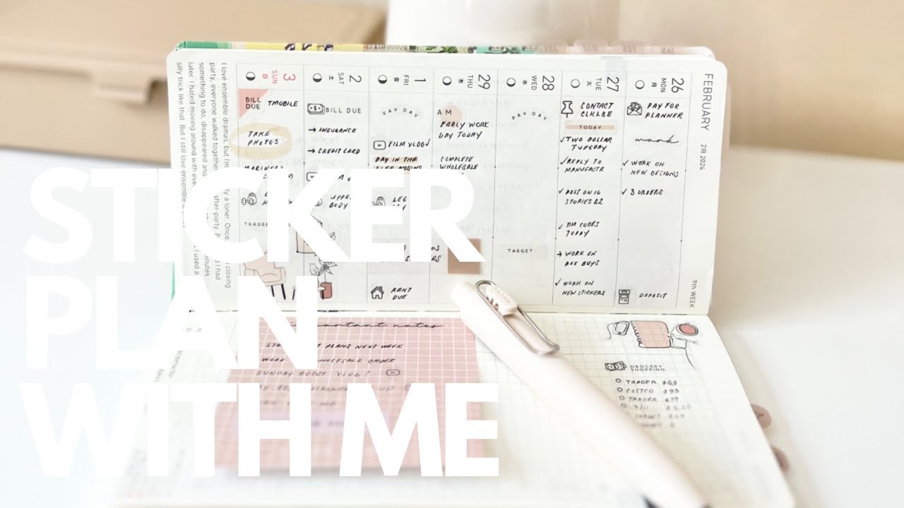 PLAN WITH ME | HOBONICHI WEEKS | STICKERS ONLY
