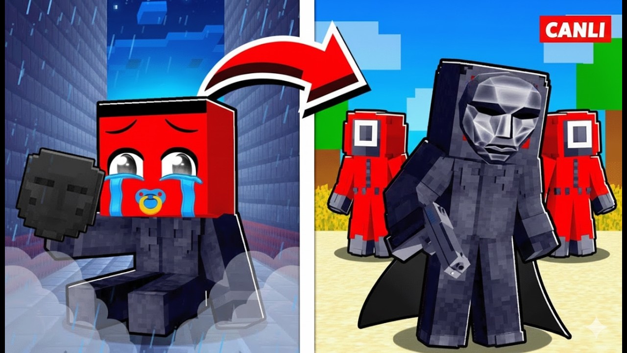 [ CANLI YAYIN ] SQUID GAME KURUCUSU FRONTMAN OLARAK BÜYÜYORUM !! - Minecraft