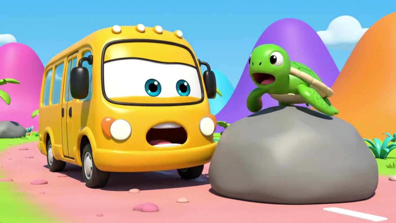 Wheels on the Jungle Bus | Kids Songs & Animal Sounds