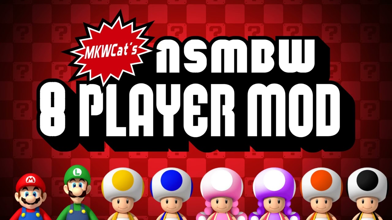 Ground Theme - Модификация NSMBW для 8 игроков от MKWCat