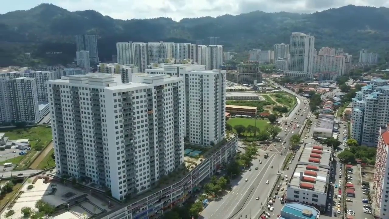 Relau town (center) in Penang, Malaysia?.