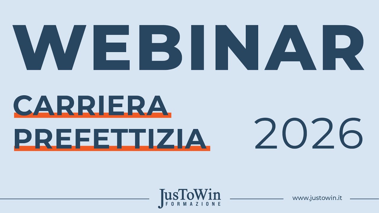 Webinar Carriera Prefettizia 2026